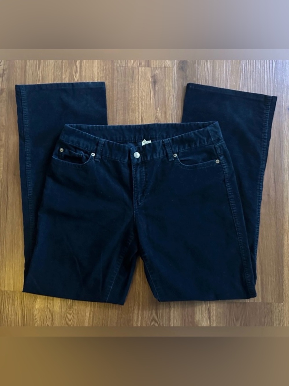 J. Crew Women's Black Corduroy Bootcut Pants Size 10